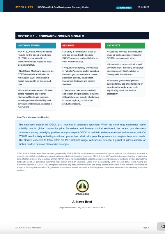 AI News Brief: forward-looking signals, catalysts, and risks page